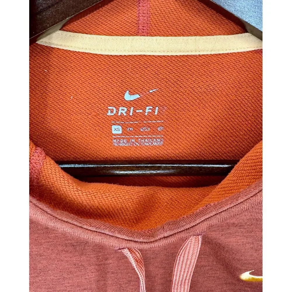 Nike Dri-Fit Women's Running Hoodie‎ Orange Winter Sz XS